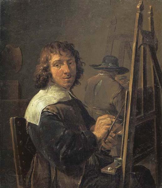 David Teniers Self-Portrait:The Painter in his Studio Norge oil painting art